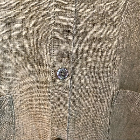 Eileen Fisher Washed Organic Linen Delave Long Shirt, Easy Fit, Knee Length, XXS - Picture 10 of 12